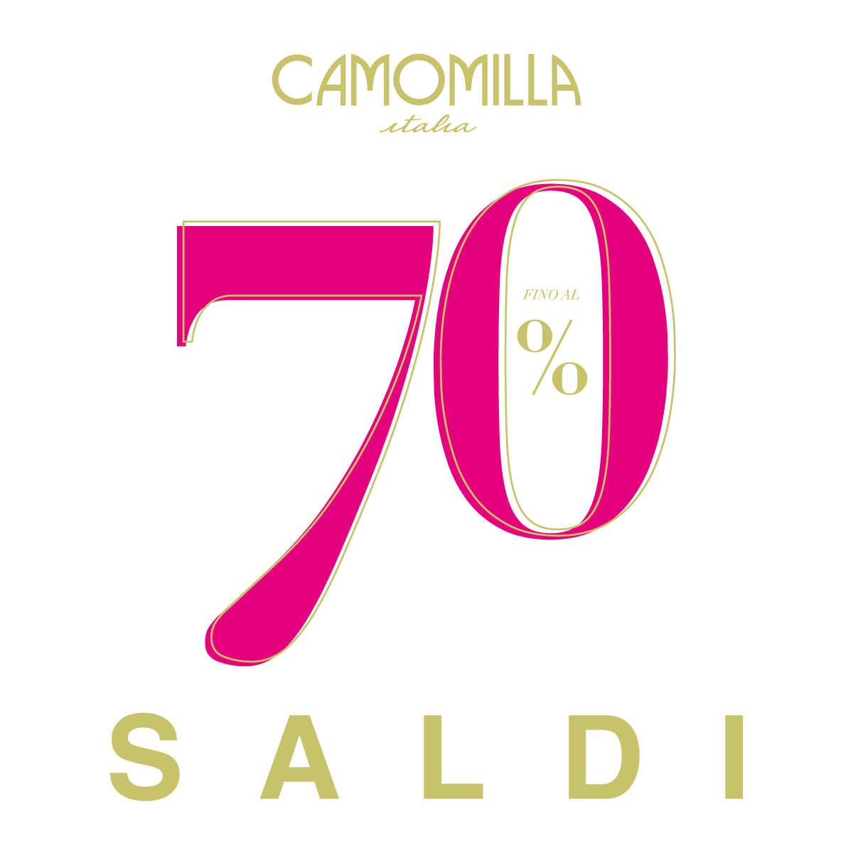 Camomilla - Saldi fino al -70% con extra sconto del 20% dai 3 capi in poi -  Mondojuve Shopping Village